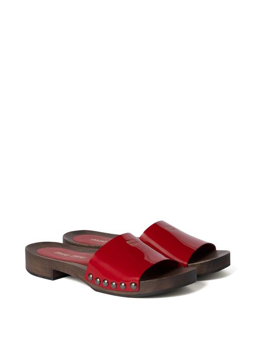 Patent leather clogs MIU MIU | 5Z425EF-A030069F0011